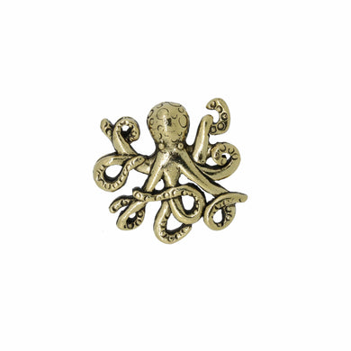 Octopus Gold Lapel Pin