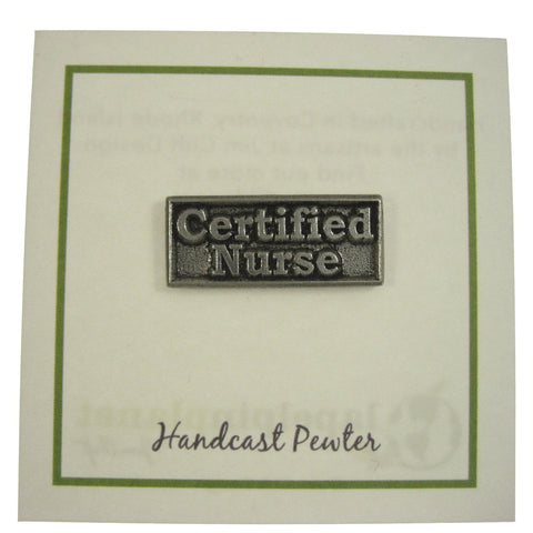 Certified Nurse Lapel Pin