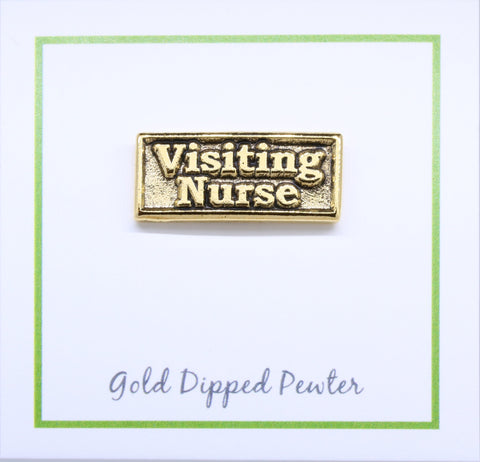 Visiting Nurse Gold Lapel Pin