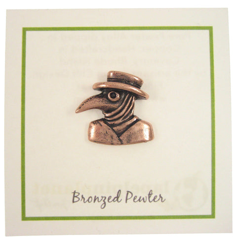 Plague Doctor Copper Lapel Pin