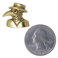 Plague Doctor Gold Lapel Pin