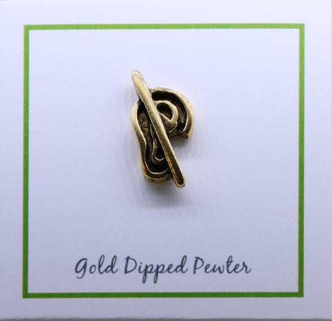 Hard of Hearing Gold Lapel Pin