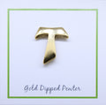 Franciscan Tau Gold Lapel Pin