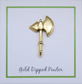 Battle Axe Gold Lapel Pin