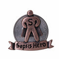 Sepsis Hero Copper Lapel Pin