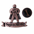 Sepsis Hero Copper Lapel Pin