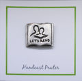 Let's Read Book Lapel Pin