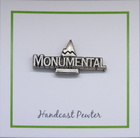 Monumental Mountain Lapel Pin