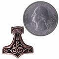 Viking Thor's Hammer Copper Lapel Pin