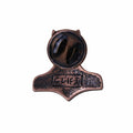 Viking Thor's Hammer Copper Lapel Pin