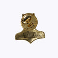 Viking Thor's Hammer Gold Lapel Pin