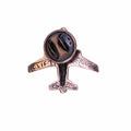 Jet Airplane Copper Lapel Pin