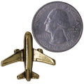 Jet Airplane Gold Lapel Pin