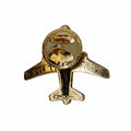 Jet Airplane Gold Lapel Pin