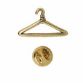 Wire Clothes Hanger Gold Lapel Pin