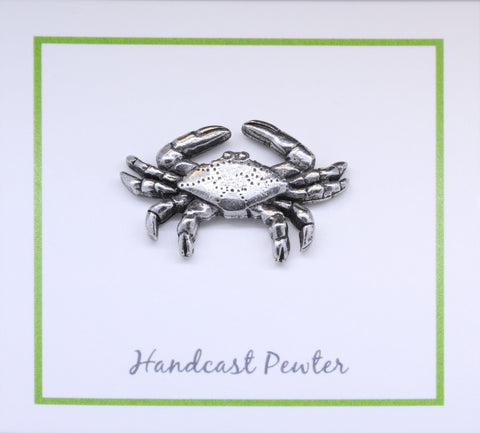 Blue Crab Lapel Pin