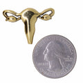 Uterus Gold Lapel Pin