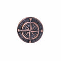 Compass Rose Copper Lapel Pin