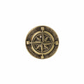 Compass Rose Gold Lapel Pin