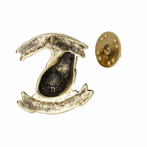 Time is Muscle Heart Attack Awareness Gold Lapel Pin