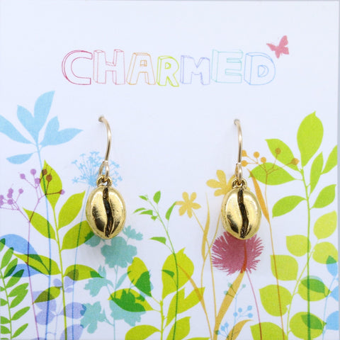 Coffee Bean Charmed Earrings