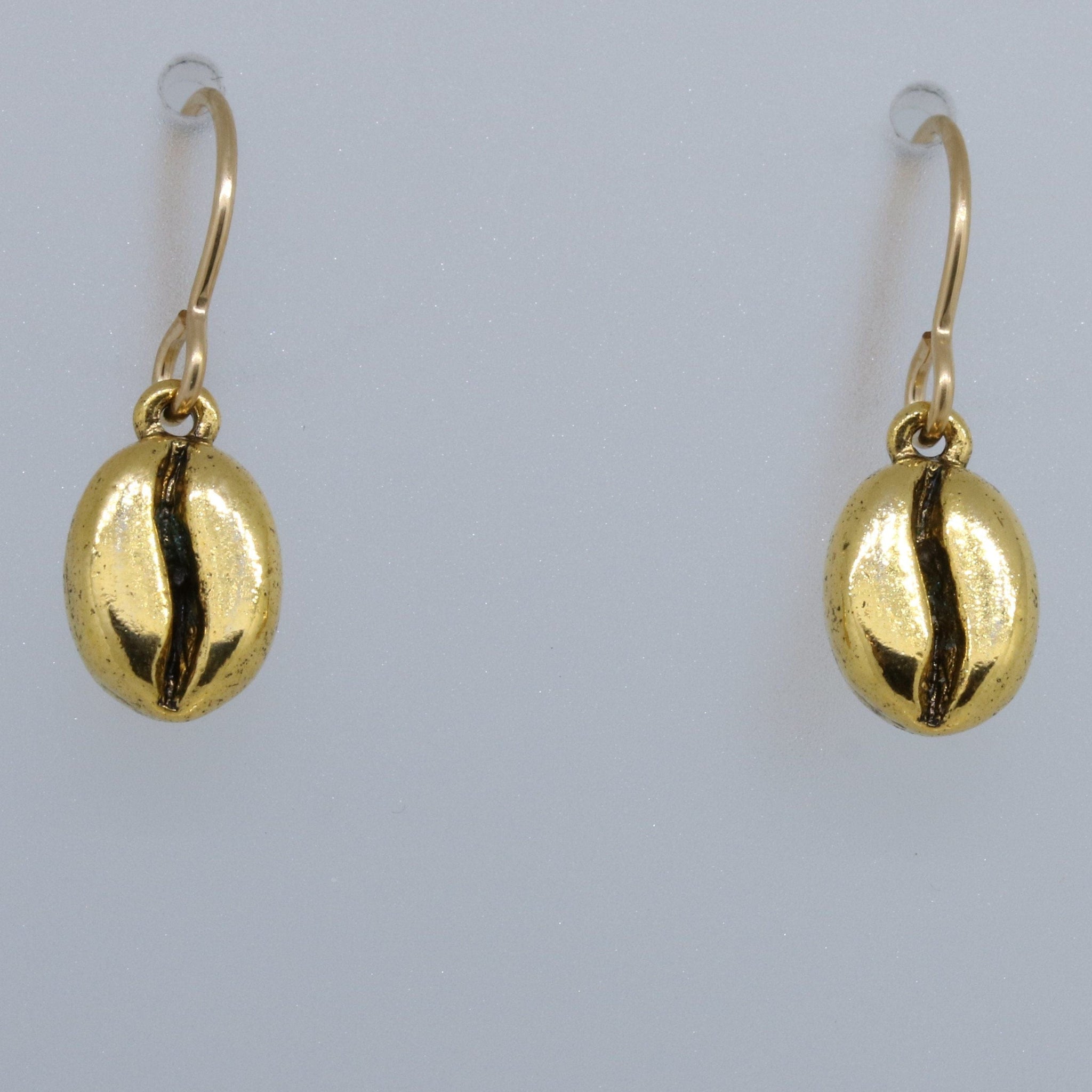 Coffee Bean Charmed Earrings