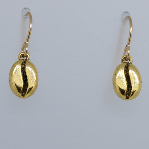 Coffee Bean Charmed Earrings