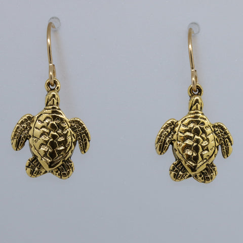Sea Turtle Charmed Earrings