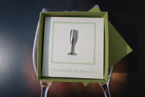 Champagne Glass Lapel Pin