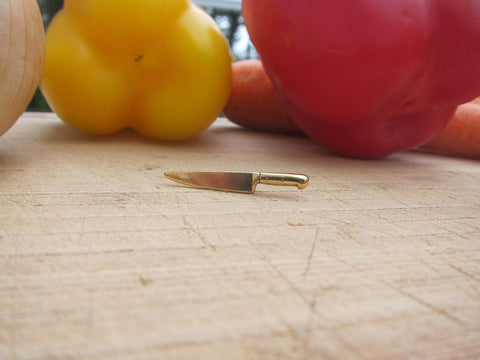 Chef's Knife Gold Lapel Pin