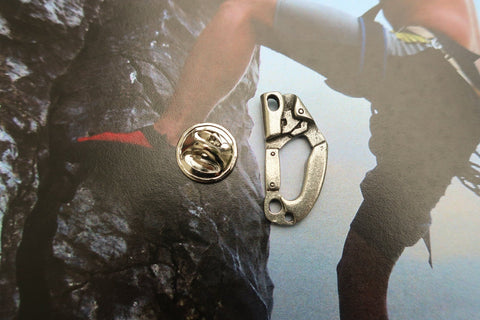 Climbing Ascender Lapel Pin