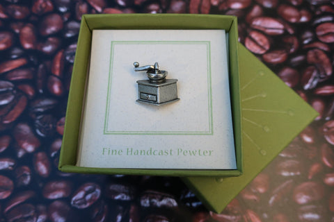 Coffee Mill Lapel Pin