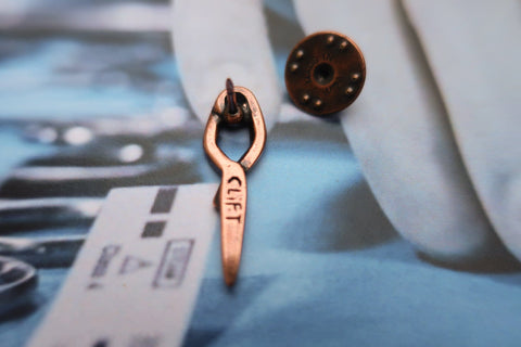 Aneurysm Clip Copper Lapel Pin
