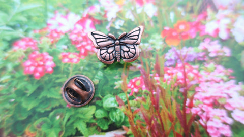 Butterfly Copper Lapel Pin