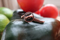 Chili Pepper Copper Lapel Pin