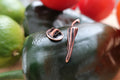 Chili Pepper Copper Lapel Pin