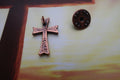 Cross Copper Lapel Pin