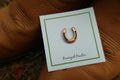 Horseshoe Copper Lapel Pin