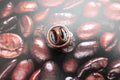 Large Copper Coffee Bean Lapel Pin