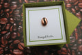 Large Copper Coffee Bean Lapel Pin