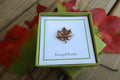 Maple Leaf Copper Lapel Pin