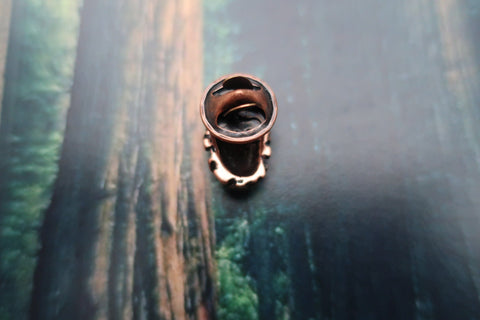Redwood Cone Copper Lapel Pin