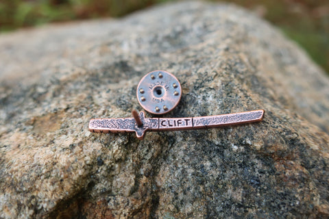 Samurai Sword Copper Lapel Pin