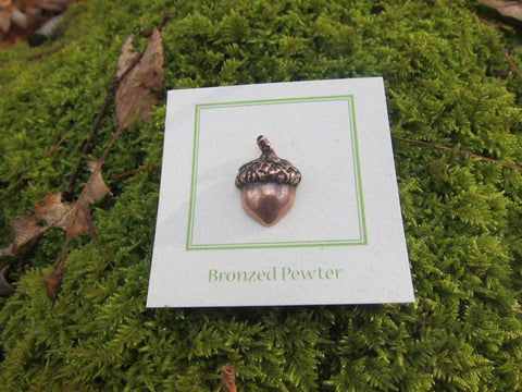 Acorn Copper Lapel Pin