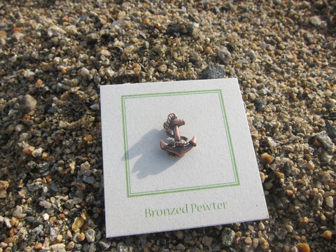 Anchor Copper Lapel Pin