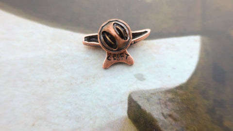Anvil Copper Lapel Pin