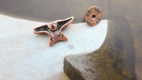 Anvil Copper Lapel Pin