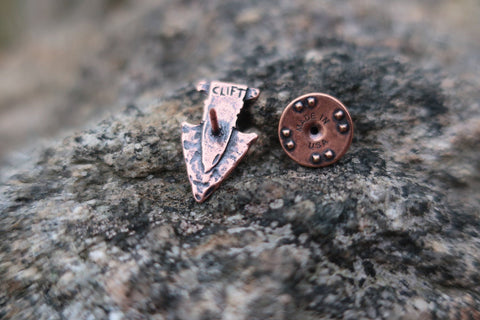 Arrowhead Copper Lapel Pin