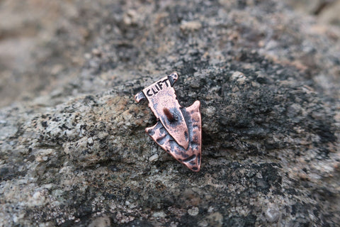 Arrowhead Copper Lapel Pin