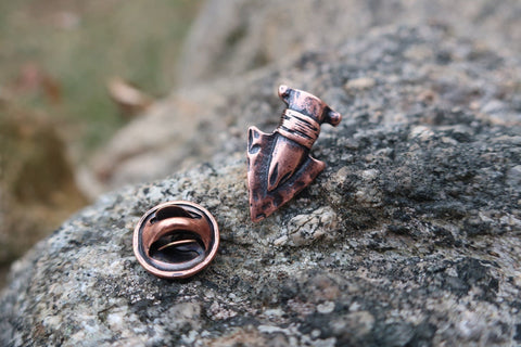 Arrowhead Copper Lapel Pin